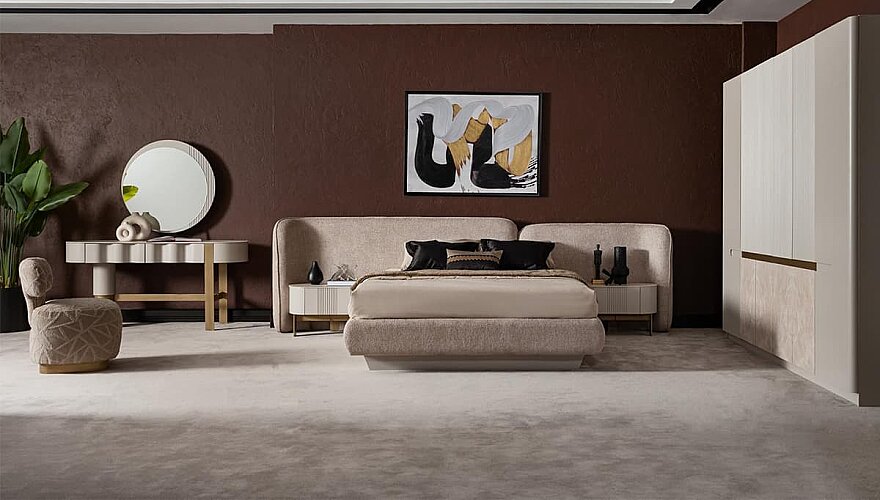 Novello Oval Detaylı Yatak Odası - 3