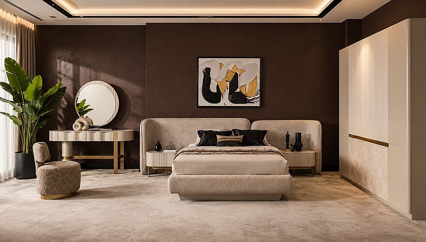 Novello Oval Detaylı Yatak Odası - 1182