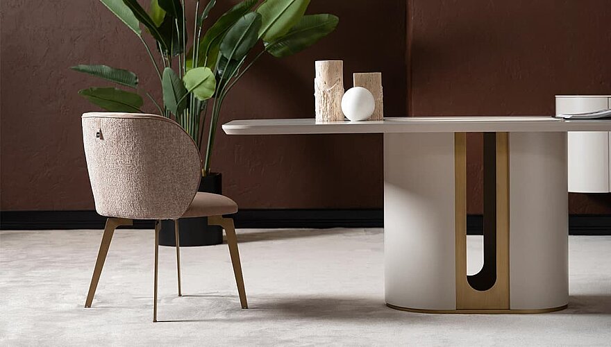 Novello Oval Detaylı Yemek Odası - 5