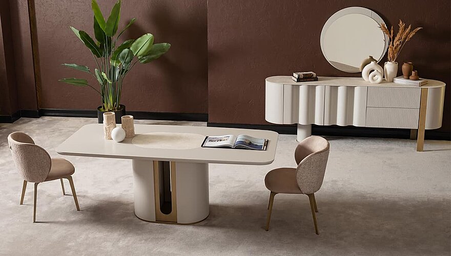 Novello Oval Detaylı Yemek Odası - 3