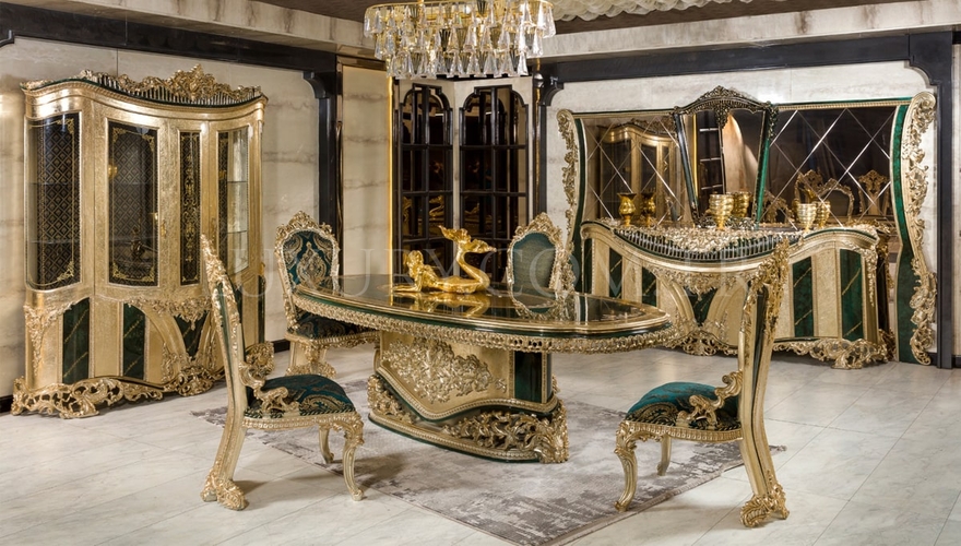 Ofelya Green Classic Dining Room - 916