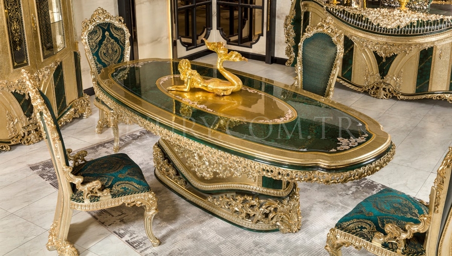 Ofelya Green Classic Dining Room - 3