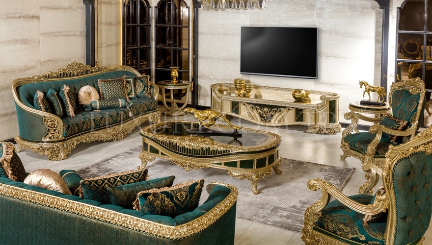 Ofelya Green Classic Living Room - 2