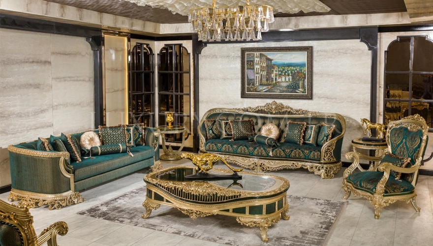 Ofelya Green Classic Living Room - 1