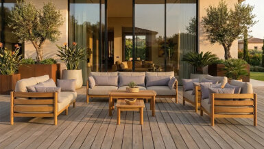 Olimpos Ahşap Bahçe Koltuk Takımı - 1180