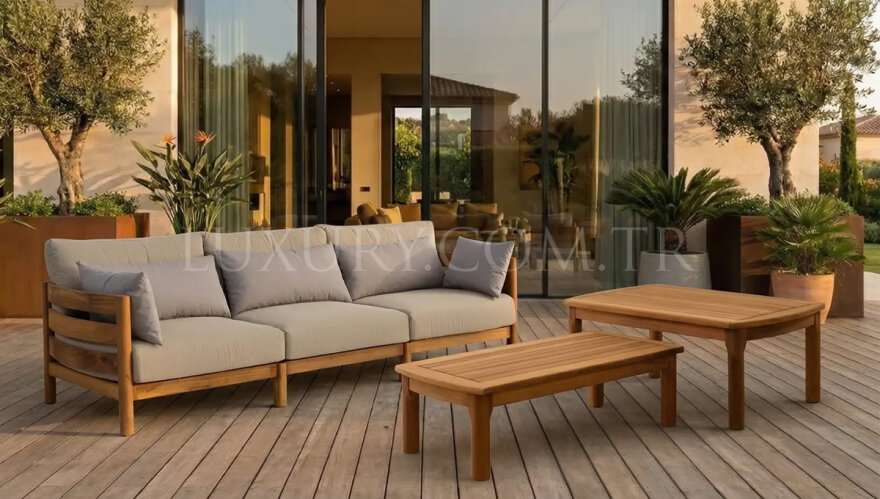 Olimpos Ahşap Bahçe Koltuk Takımı - 2