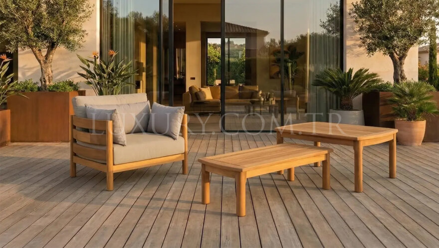 Olimpos Ahşap Bahçe Koltuk Takımı - 3