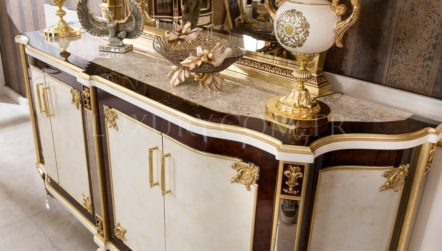 Osetya Gold Varaklı Classic Dining Room - 7