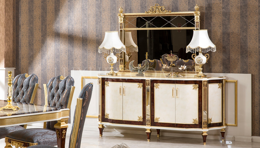 Osetya Gold Varaklı Classic Dining Room - 3