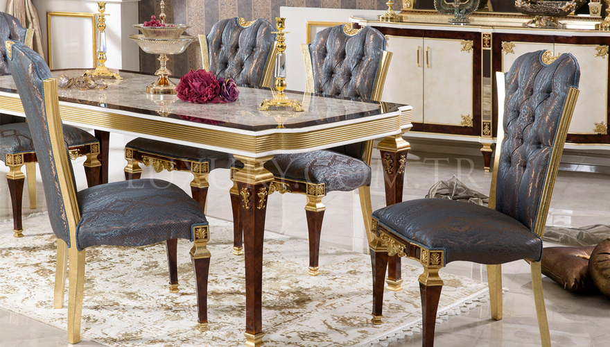 Osetya Gold Varaklı Classic Dining Room - 2