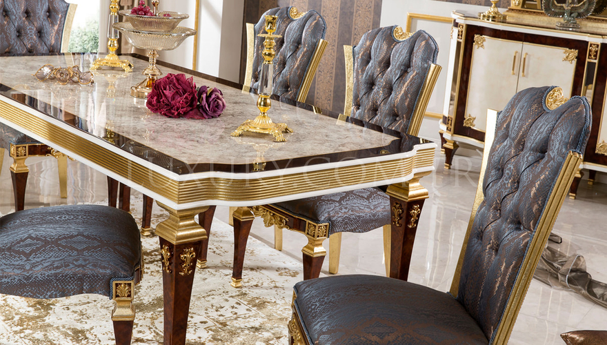 Osetya Gold Varaklı Classic Dining Room - 6