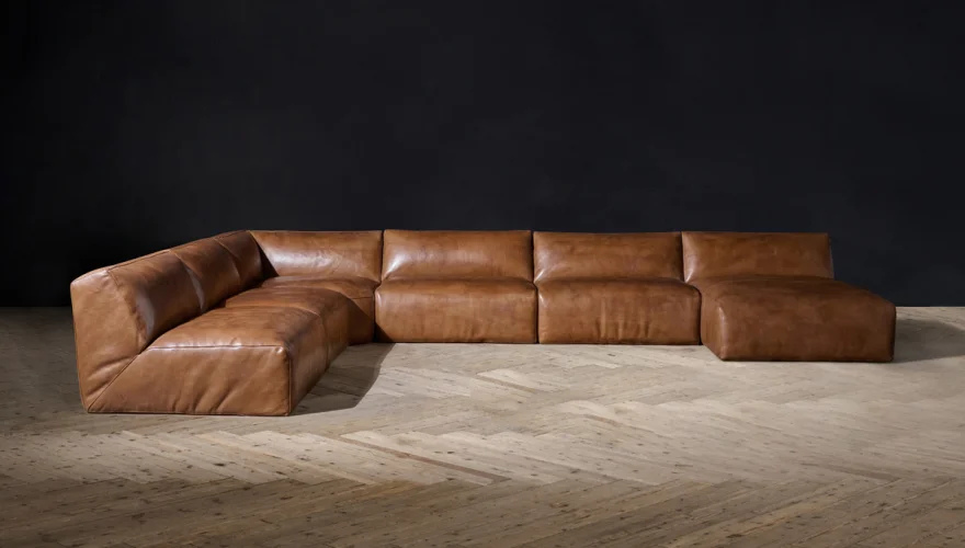 Oxford Kahverengi Chester Köşe Koltuk - 2