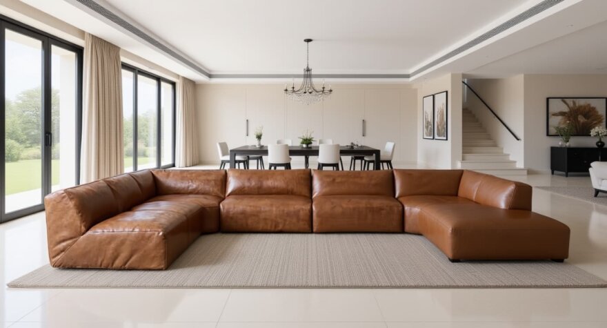 Oxford Kahverengi Chester Köşe Koltuk - 1102 Luxury Line