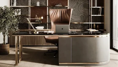 Oxford Simple Executive Desk - 1102 Luxury Line