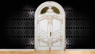 Oya Klasik Oymalı Kapı Dekorasyonu - Thumbnail