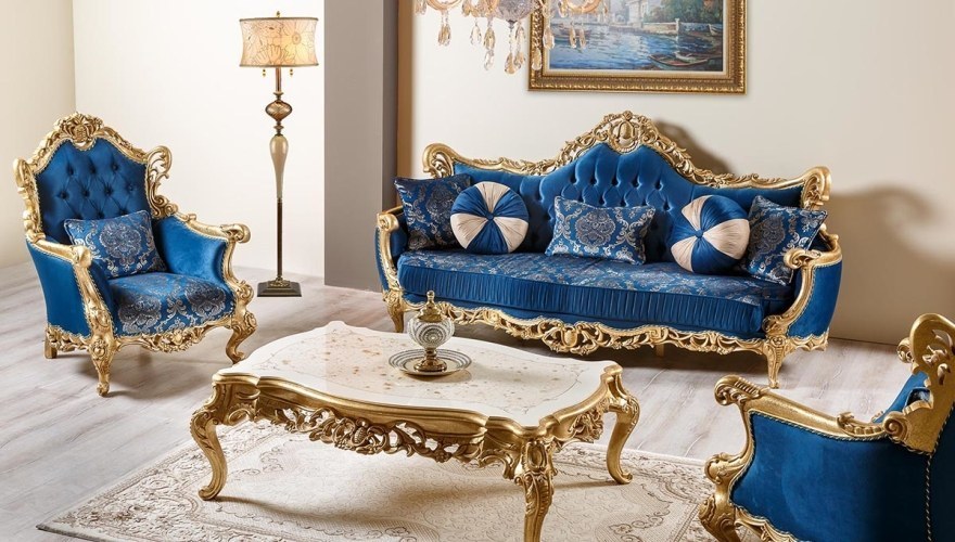 Padişah Altın Varaklı Koltuk Takımı - 2