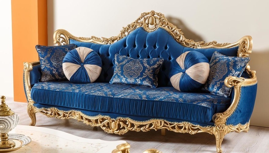 Padişah Altın Varaklı Koltuk Takımı - 3