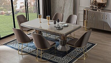 Palace Metal Ayaklı Yemek Odası - 1183
