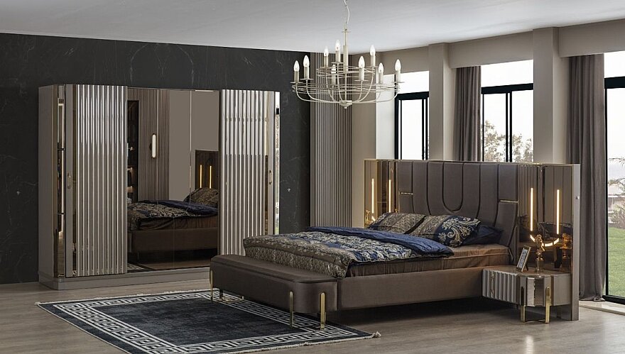 Palace Metal Ayaklı Yatak Odası - 1183