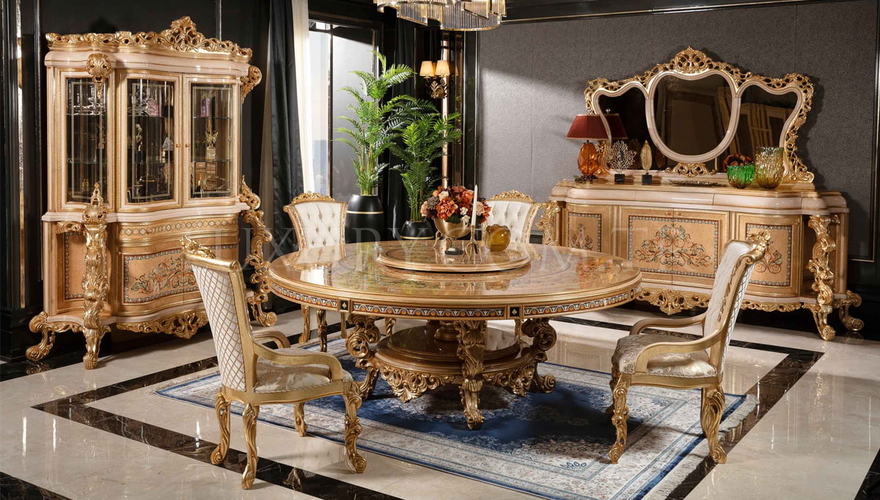 Panamera Krem Classic Dining Room - 1