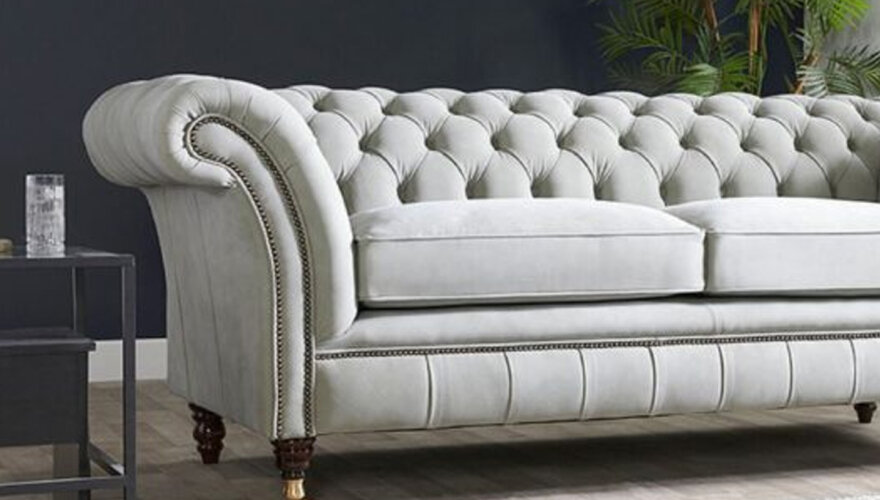 Paris Gri Chester Kanepe - 2