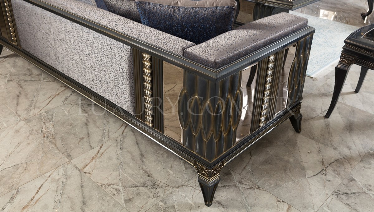 Petrona Art Deco Sofa Set - 5