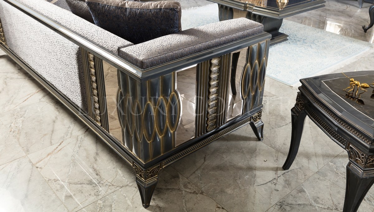 Petrona Art Deco Sofa Set - 9