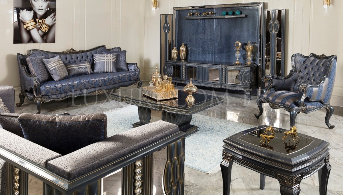 Petrona Art Deco Sofa Set - 10