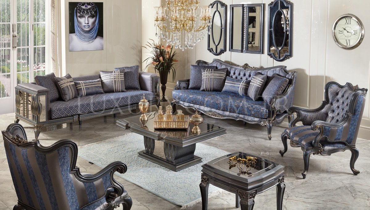 Petrona Art Deco Sofa Set - 1