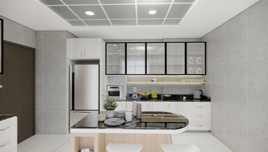 Projet de décoration de cuisine au Kazakhstan - 1102 Luxury Line