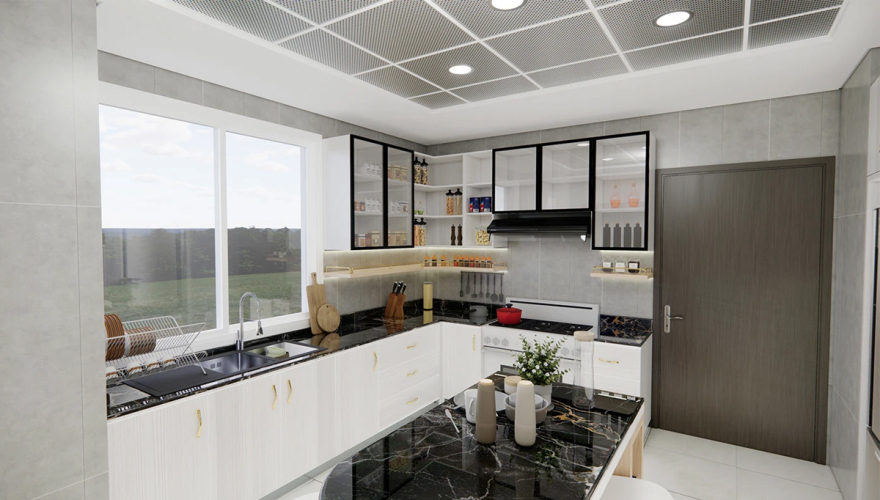 Projet de décoration de cuisine au Kazakhstan - 2