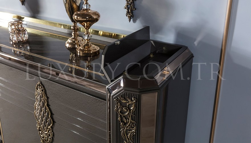 Rabesa Avangarde Table à Manger Marron - 8