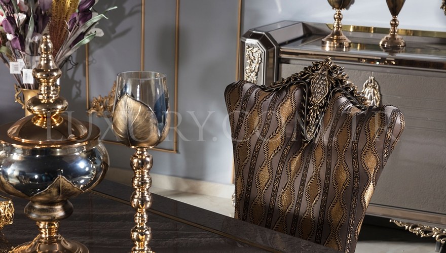 Rabesa Avangarde Table à Manger Marron - 12