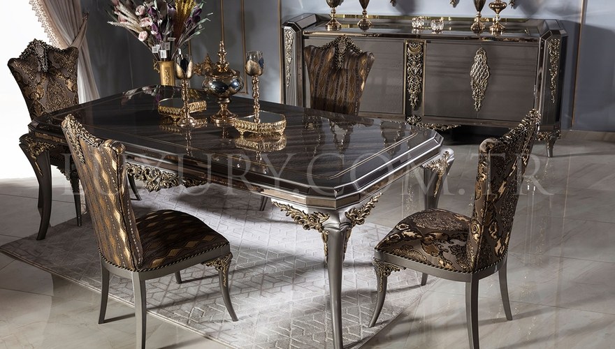 Rabesa Avangarde Table à Manger Marron - 2