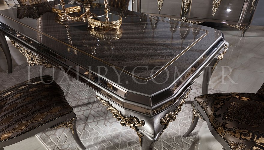 Rabesa Avangarde Table à Manger Marron - 17