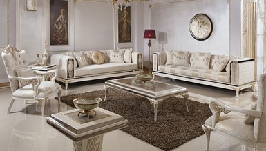 Rabesa White Living Room - 1054