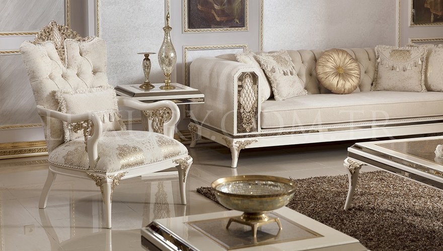 Rabesa White Living Room - 3