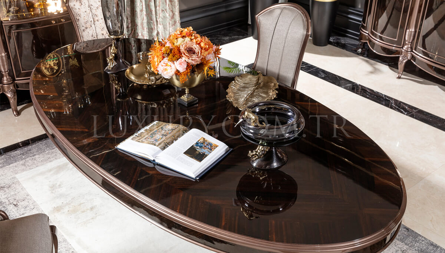 Ragusa Modern Brown Dining Room - 10