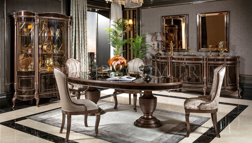 Ragusa Modern Kahverengi Yemek Odası - 1128