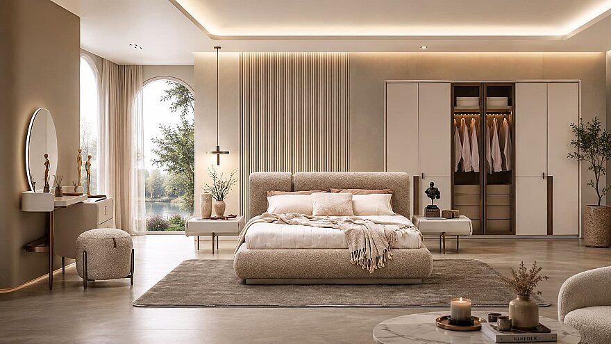 Ravello Metalik Detaylı Yatak Odası - 1182