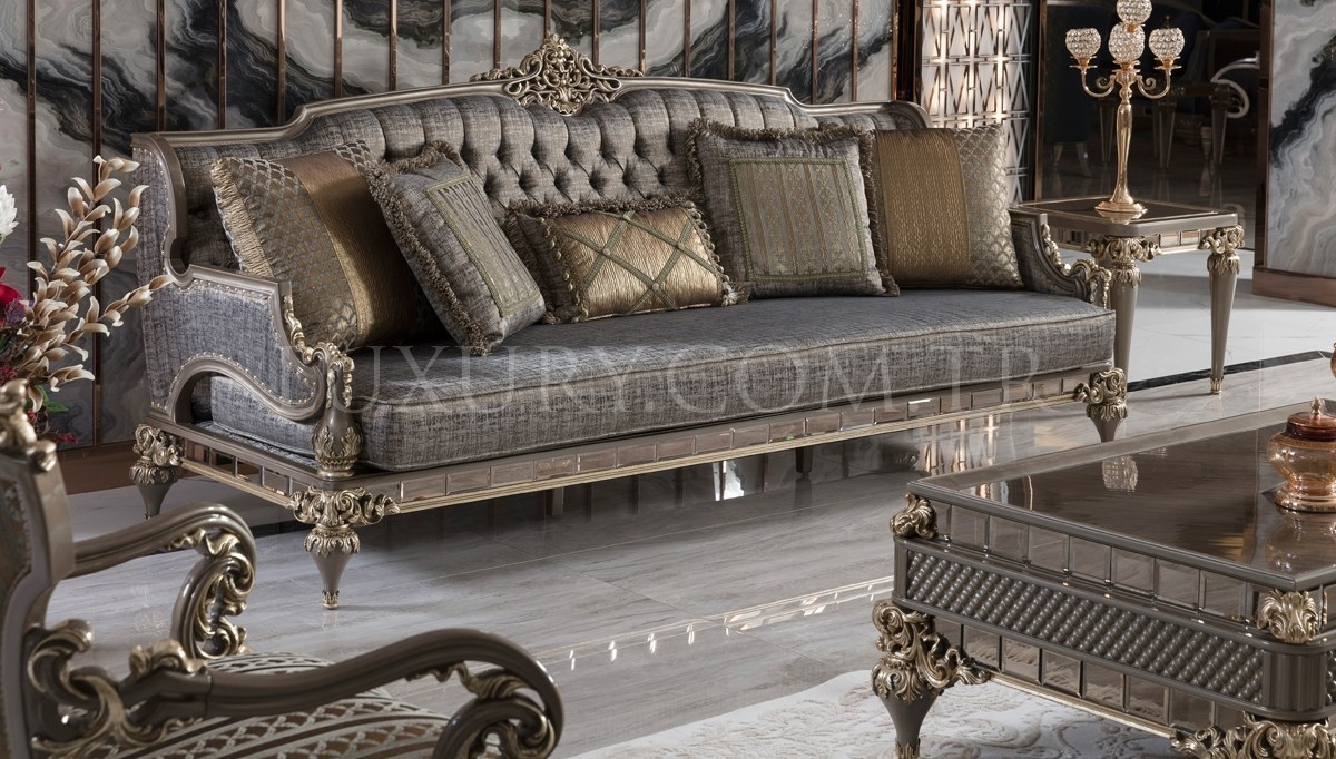 Rivesa Art Deco Sofa Set - 6