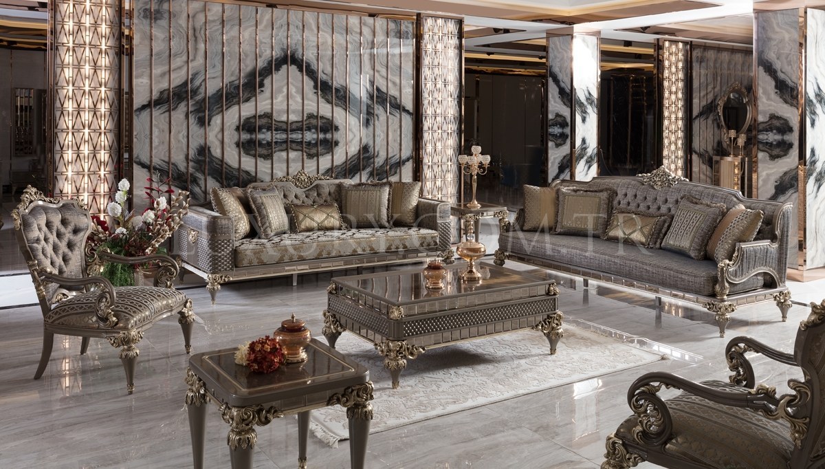 Rivesa Art Deco Sofa Set - 1
