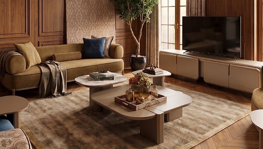 Rivora Modern Sofa Set - 5