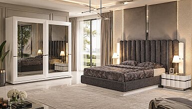 Rosella Metal Detaylı Modern Yatak Odası - 1182