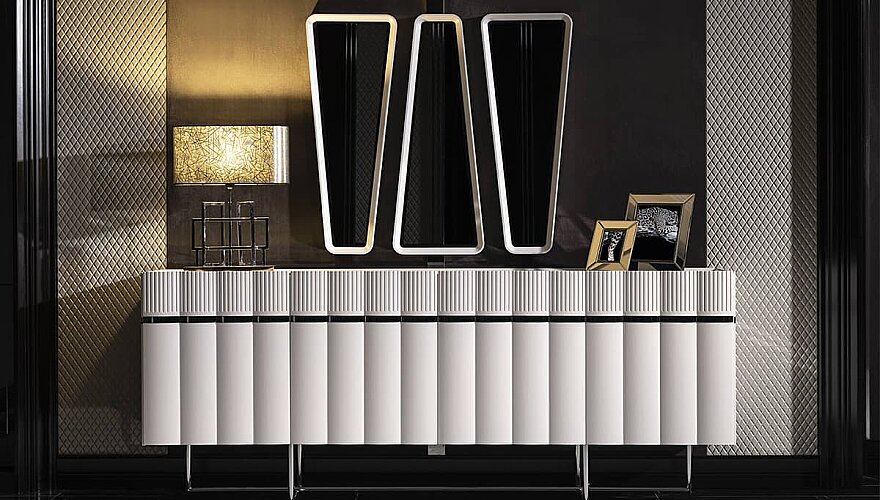 Rosella Metal Detaylı Modern Yemek Odası - 4