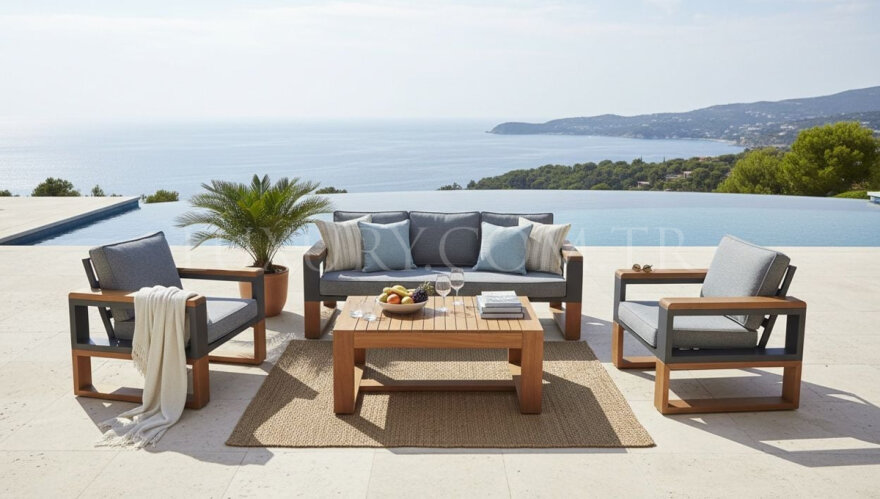 Rossa Alüminyum Bahçe Oturma Grubu - 1