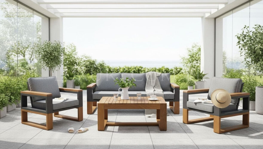 Rossa Alüminyum Bahçe Oturma Grubu - 2