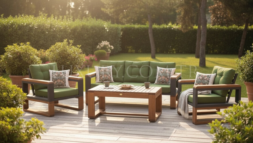 Rossa Alüminyum Bahçe Oturma Grubu - 4