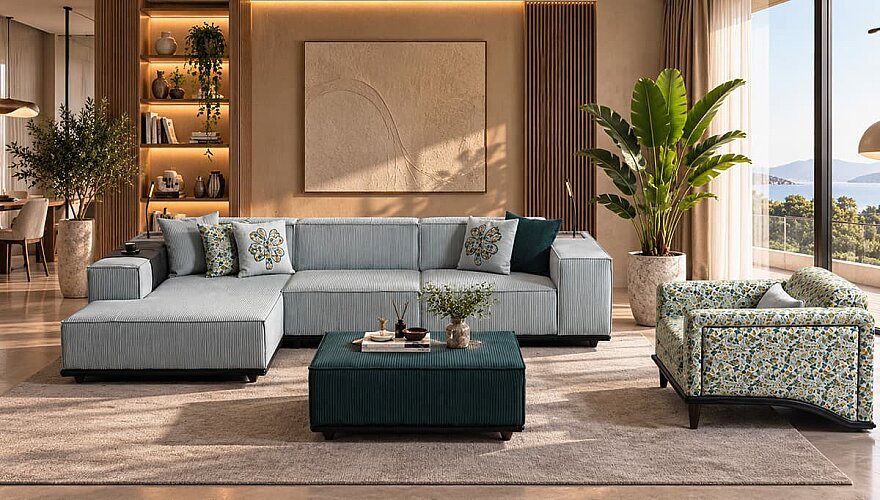 Rovina Relax Köşe Koltuk Takımı - 1192
