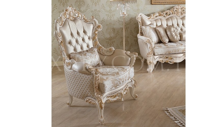 Royela Classic White Living Room - 9